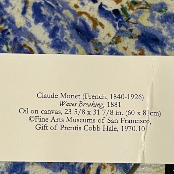 Two Claude Monet in Normandy Silk Neckties Water Breaking Water Lilies Gift Idea - Picture 12 of 13